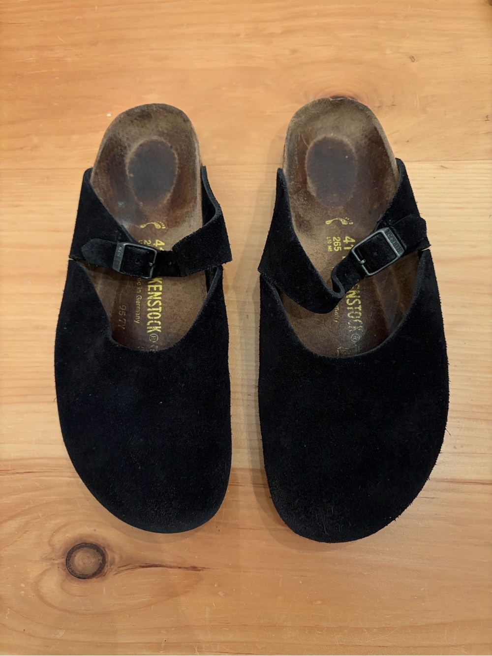 Birkenstock Rosemead Suede Mary Jane Mules Clogs Women’s 41/US 10 Narrow Black